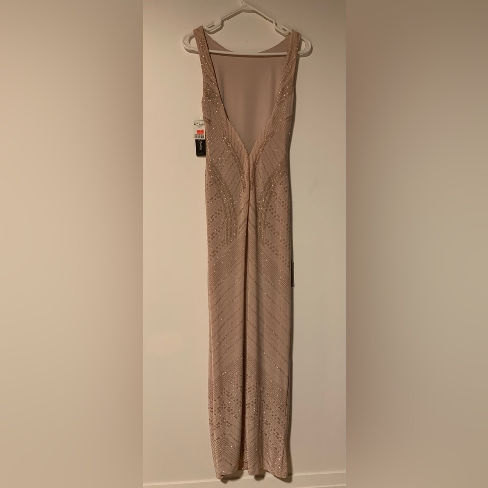 BNWT blush gown with stunning sparkle detailing